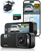 Dash Cam Front and Rear, 8K/2.5K UHD Dash Camera by lensuge