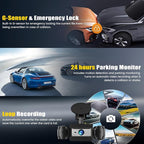 4 Channel Dash Cam Front and Rear Inside Left Right, 2.4 Inch 1080P Dash Camera - Image 6