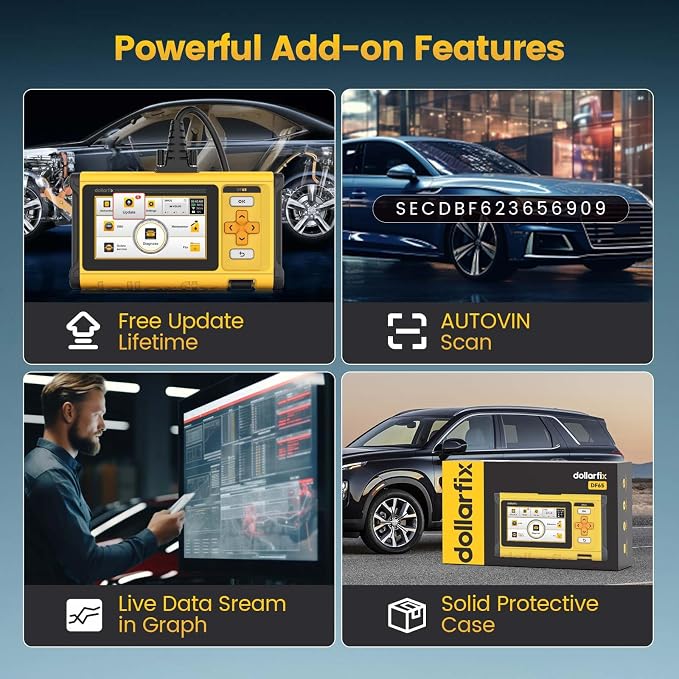 OBD2 Scanner Diagnostic Tool, ECM/TCM/ABS/SRS 4 System Deeply Scanner - Image 7