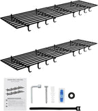 2 Pack Heavy Duty Garage Wall Shelves, 2x4ft Wall Mount Storage Shelf - Image 9