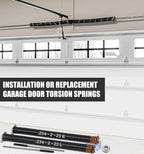 Garage Door Torsion Spring Set, Pair of 2" Electrophoresis Coated Garage Door - Image 7
