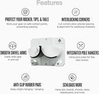 Ultimate Ski & Snowboard Wall Rack | Secure, Non-Slip Storage | Fits Any - Image 4