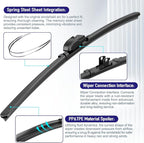 AJK Wiper Blades for Hyundai Santa Fe 2019 2020 2021 2022 2023, 2 Piece All - Image 4
