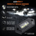 R3 White LED Rock Lights Kit 12PCS - Image 4