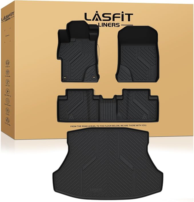 LASFIT Floor Mats & Trunk Mat for Honda Civic & Civic Si 2012 2013 2014 2015 by LASFIT