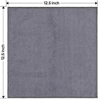 HOMEXCEL Grey Microfiber Cleaning Cloth 50 Pack, 12.5 x 12.5 inch Microfiber - Image 7