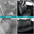 Seat Covers for Honda Civic Sedan LX 2016 2017 2018 2019 2020 2021, Faux - Image 5