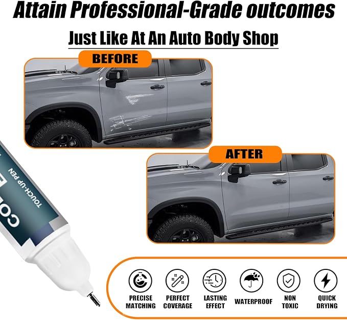 Slate Gray Metallic Touch Up Paint Compatible - Image 2