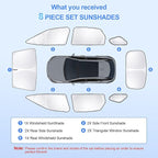 8pcs Car Window Shades for Lexus RX2023-Present Accessories, Windshield Side - Image 7
