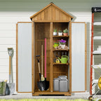 Wood & Metal Outdoor Storage Cabinet - Image 8