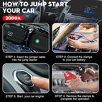 NEXPOW Car Jump Starter, 2000A Peak 12V Portable Car Battery Starter, Auto - Image 4