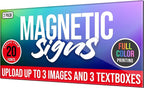 2 Pack, Personalized Magnetic Signs - Image 3