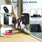 inShareplus 12V 2.5A 30W AC to DC Converter, 12 Volt Car Cigarette Lighter - Image 4