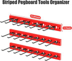CCCEI 3 Modular Pegboard Strip Storage, Metal Peg Slat Wall Mount - Image 2