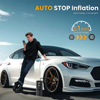 Tire Inflator Portable Air Compressor, Cordless Air Pump - Image 3