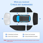 6pcs Car Window Shades for Dodge Challenger 2015-2023 Accessories, Windshield - Image 7