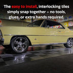 Big Floors RaceDeck CircleTrac, Interlocking Non-Slip Garage Flooring Tile - Image 5