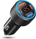 USB C Car Charger, Costyle 65W Dual USB-C & USB-A Multi Port Cigarette Lighter by Costyle