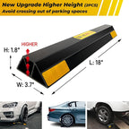 (New Updated 18" 2 Packs Heavy Duty Parking Stopper - Image 2