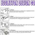 Large Custom Business Name and Website Description Text Decal Sticker - Image 4