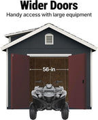 Handy Home Products Designer 12x10 Wooden Storage Shed - Image 7