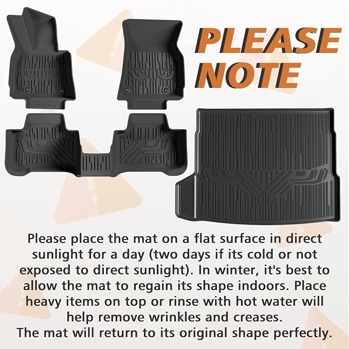 TripleAliners Floor Mats & Trunk Mat All Weather Liners Compatible - Image 2