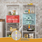 SINGAYE 5 Small Wire Shelves Kitchen Pantry Close Home Organizers and Storage - Image 4