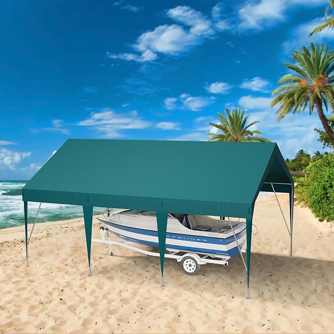 12x20ft Heavy Duty Carport Outdoor Car Canopy UV Resistant Waterproof Party - Image 6