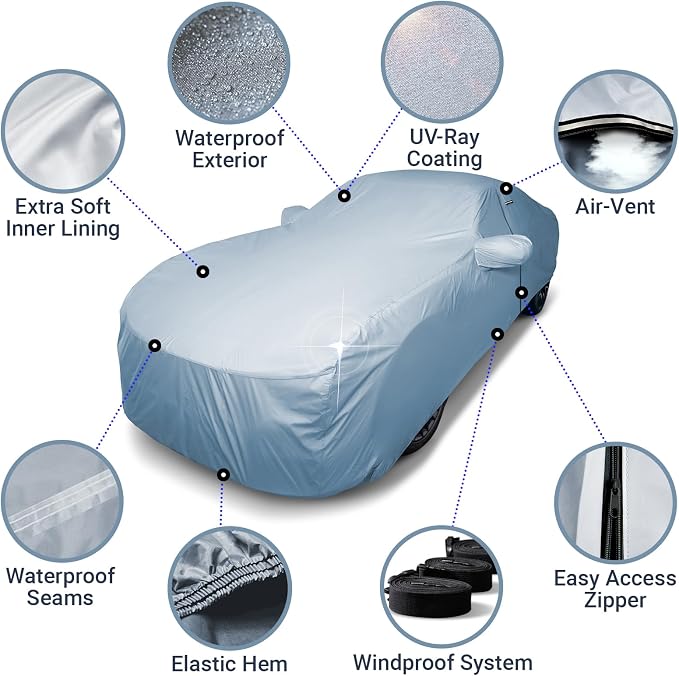 iCarCover Premium Car Cover for 1995-2007 Chevy Monte Carlo Heavy Duty - Image 4
