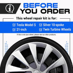 Premium Tesla Wheel Curb Rash Repair Kit - Image 2