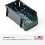 IRIS USA Stackable Bins, 5.5 x 4.5 x 3 inch, Plastic Hanging Open Front Shelf - Image 4