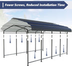 SUNBURY 10x20 FT Carport, Heavy Duty Car Port Canopy - Image 4