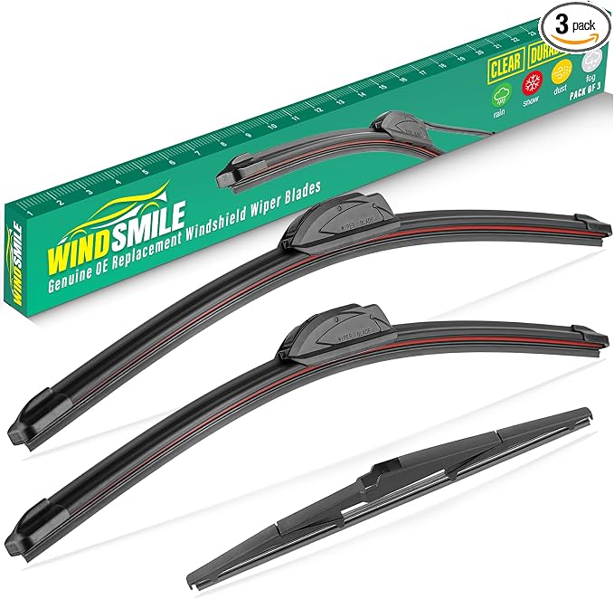 24" 18" 14" Windshield Wiper Blades Replacement by WINDSMILE