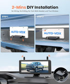 AUTO-VOX 2 Solar Wireless Backup Camera System - Image 2