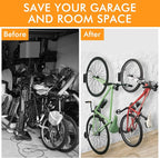 Bike Wall Mount, Space Saving Bike Wall Hanger, Hanging Bike Rack - Image 3