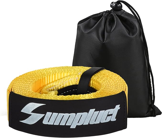 Recovery Tow Strap 2in X 20ft Exceed Heavy Duty 25, 000 lbs Break Strength by Sumpluct