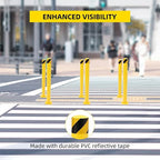 6Pcs Heavy Duty Safety Bollards, 4.5" Diameter Steel Pipe Bollard Post - Image 3