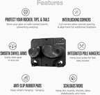 Ultimate Ski & Snowboard Wall Rack | Secure, Non-Slip Storage | Fits Any - Image 4
