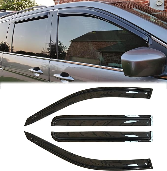 94029 Sunproof Waterproof Side Window Wind Deflector, Window Visor fit - Image 2