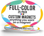 Magnet Me Up Customizable 4x6 Inch Oval Magnet Pack, 25 Piece, Custom Magnet by MagnetMeUp