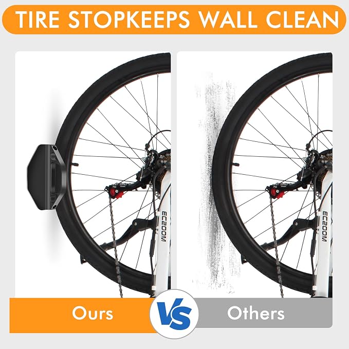 Bike Wall Mount, Space Saving Bike Wall Hanger, Hanging Bike Rack - Image 7