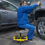 IRONMAX Rolling Mechanic Stool, Adjustable Shop Stool Creeper Seat - Image 2