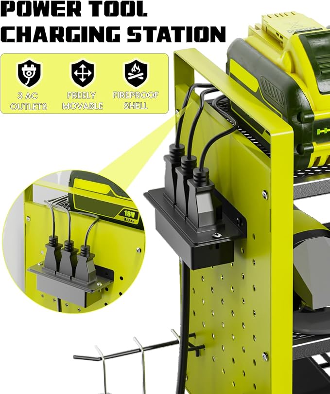 Heavy-Duty 48" Wall Mount Power Tool Organizer - Image 6