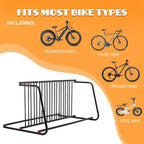 Floor Bike Rack, 10-Bike Freestanding Bicycle Storage Holder - Image 8