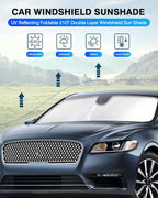 KUST Windshield Sun Shade for Lincoln Continental 2017-2020 Window Shade Sun - Image 2