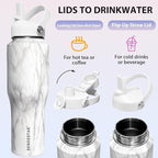 SENDESTAR 32oz Water Bottle Wide Mouth Stainless Steel Vacuum Insulated Double - Image 4