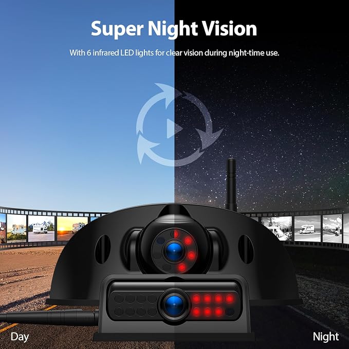 3-Camera Wireless RV Backup Camera System - Image 4