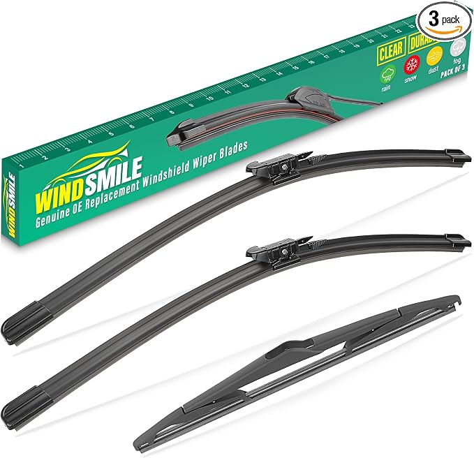 28" 28" 12" Windshield Wiper Blades Replacement by WINDSMILE