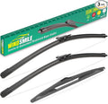 28" 28" 12" Windshield Wiper Blades Replacement by WINDSMILE