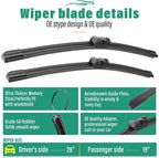 26" 19" 12" Windshield Wiper Blades Replacement - Image 3